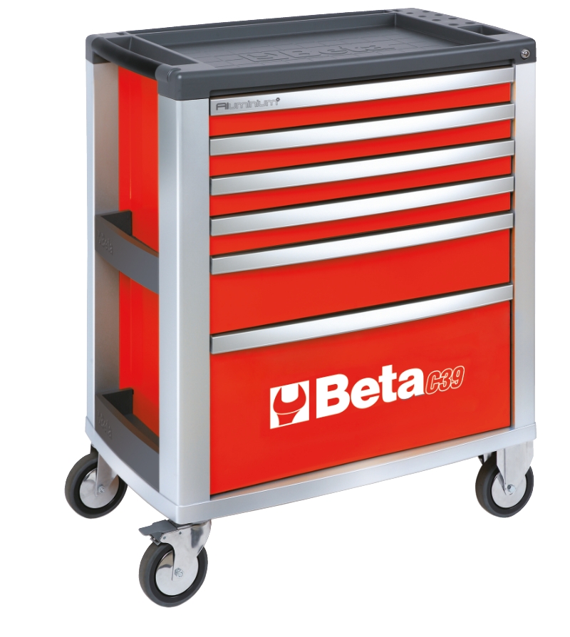 Beta 039000033 C39-6/R Wózek narzędziowy z sześcioma szufladami