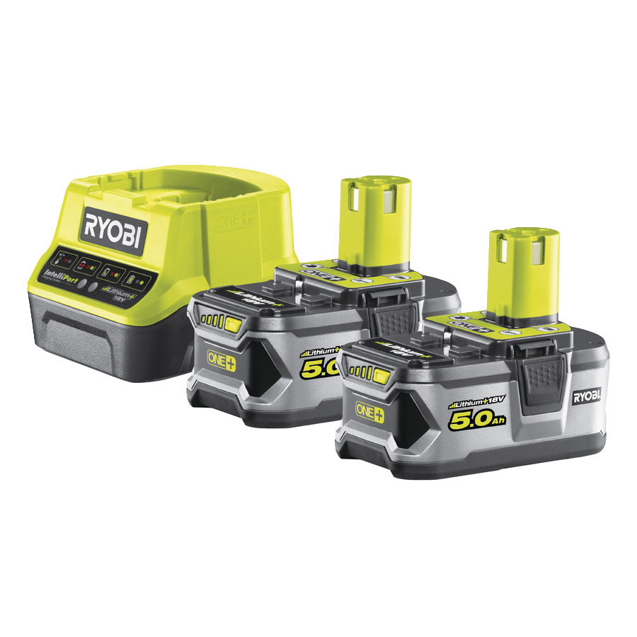 Ryobi Akcesoria 5133003364 Akumulatory 18V 5,0Ah (x2) i ładowarka  ONE+ RC18120-250