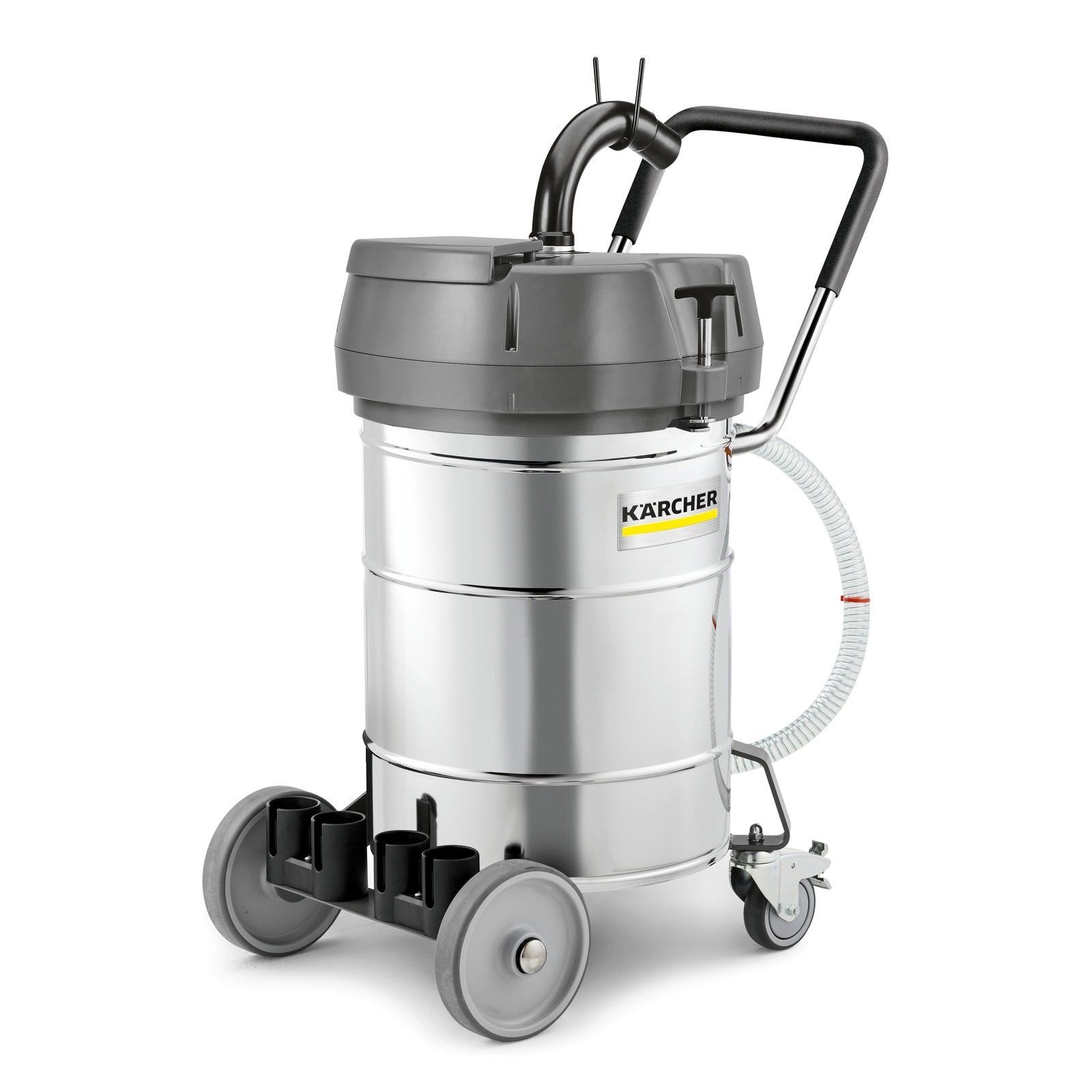 Kärcher Professional 9.987-884.0 IVR-L 100/24-2 Me Kompaktowy odkurzacz przemysłowy ze stali nierdzewnej 230V 100L 23kPa żrące ciecze