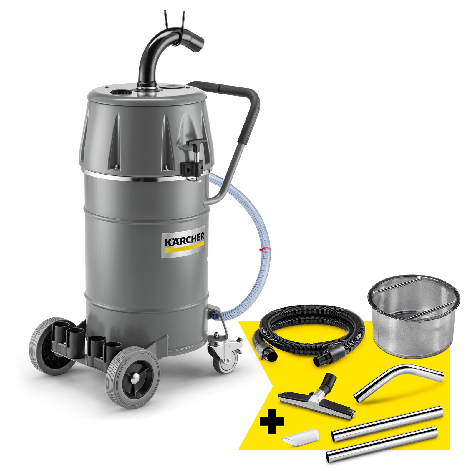 Kärcher Professional 9.991-107.0 IVR-L 65/24-2 Set Go!Further Odkurzacz przemysłowy 230V 65L 144l/s 2,4kW do cieczy i (ciał stałych) z zestawem do czyszczenia podłóg