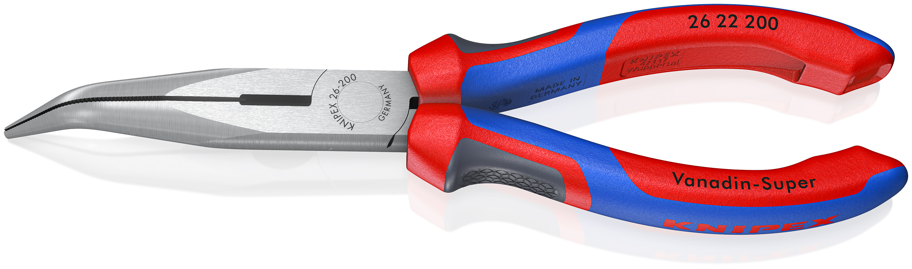 Knipex 26 22 200 Szczypce teleskopowe zakrzywione + obcinak boczny 200 mm