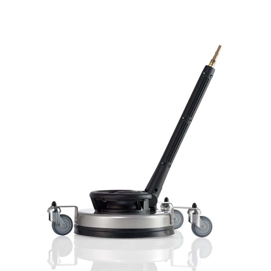 Kränzle Akcesoria 41891 Okrągła myjka UFO długa ze stali nierdzewnej 350 mm z kółkami i dyszą szybkiego zwalniania D12 rozmiar 045