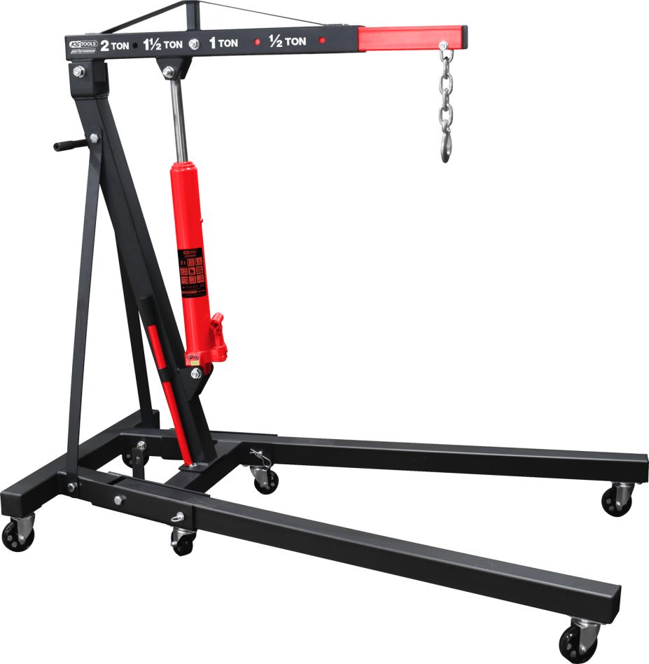 KS Tools 160.1290 wydajność Żuraw warsztatowy składany 2000 kg