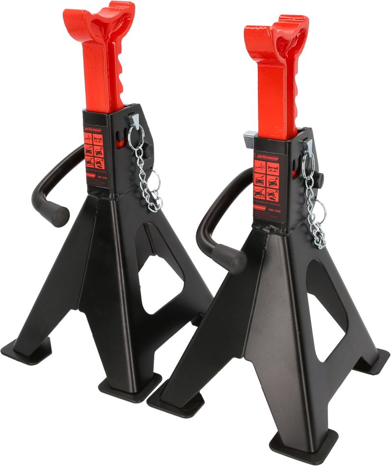 KS Tools 160.1245 wydajność Stojak na oś z szybką regulacją, 2000 kg, jako para