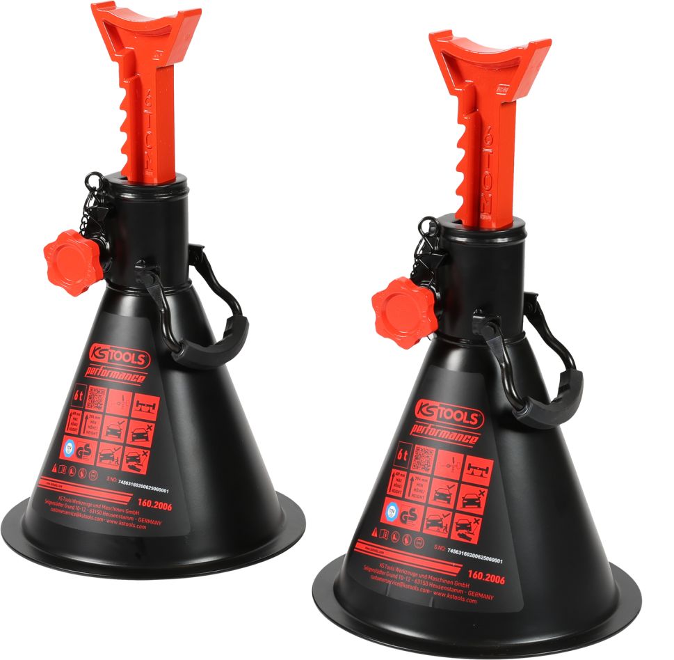 KS Tools 160.2006 wydajność Stojaki na osie 6 t na parę