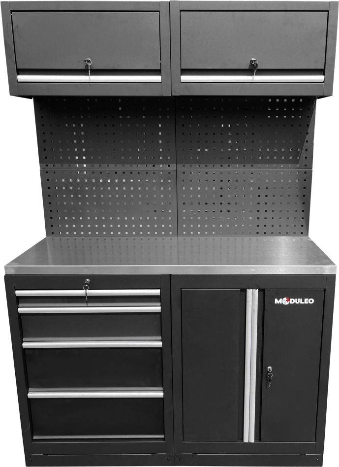 KS Tools 866.6030 Moduł rozbudowy systemu szafek warsztatowych, blat roboczy ze stali nierdzewnej