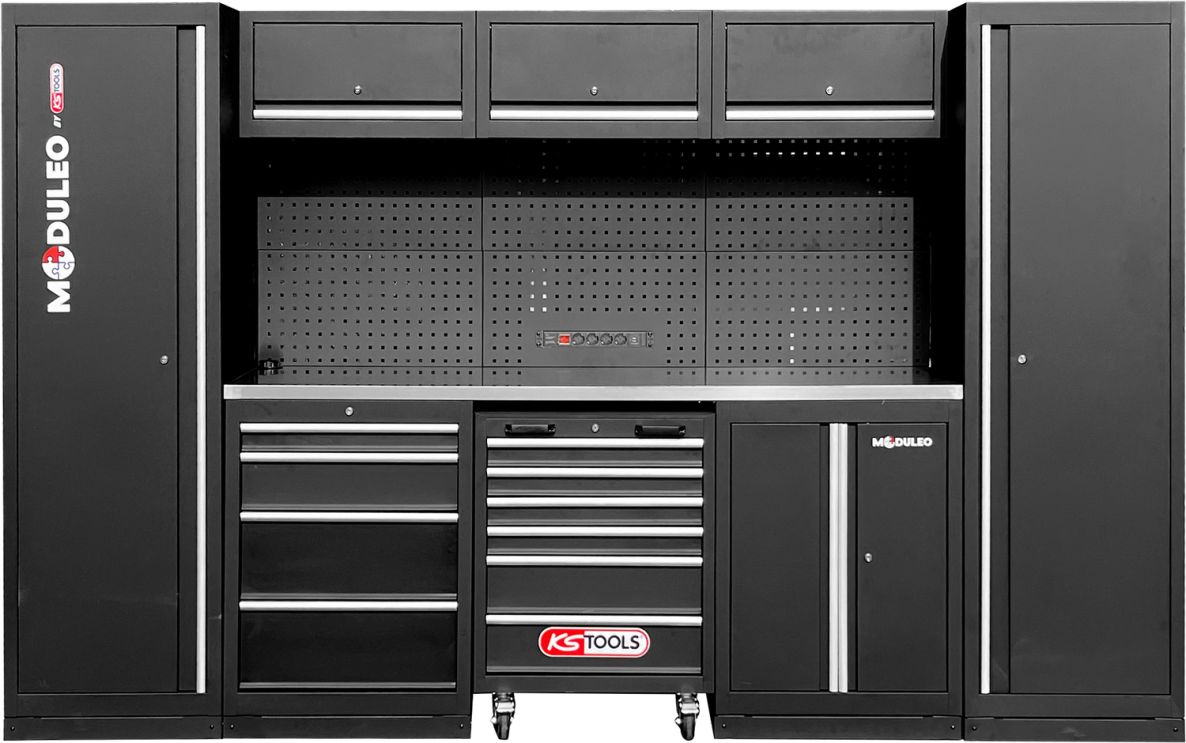KS Tools 866.6205 System szaf warsztatowych prostych 3240 x 500 mm