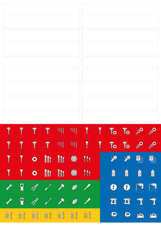 L-Boxx 6100000403 Zestaw etykiet BSS