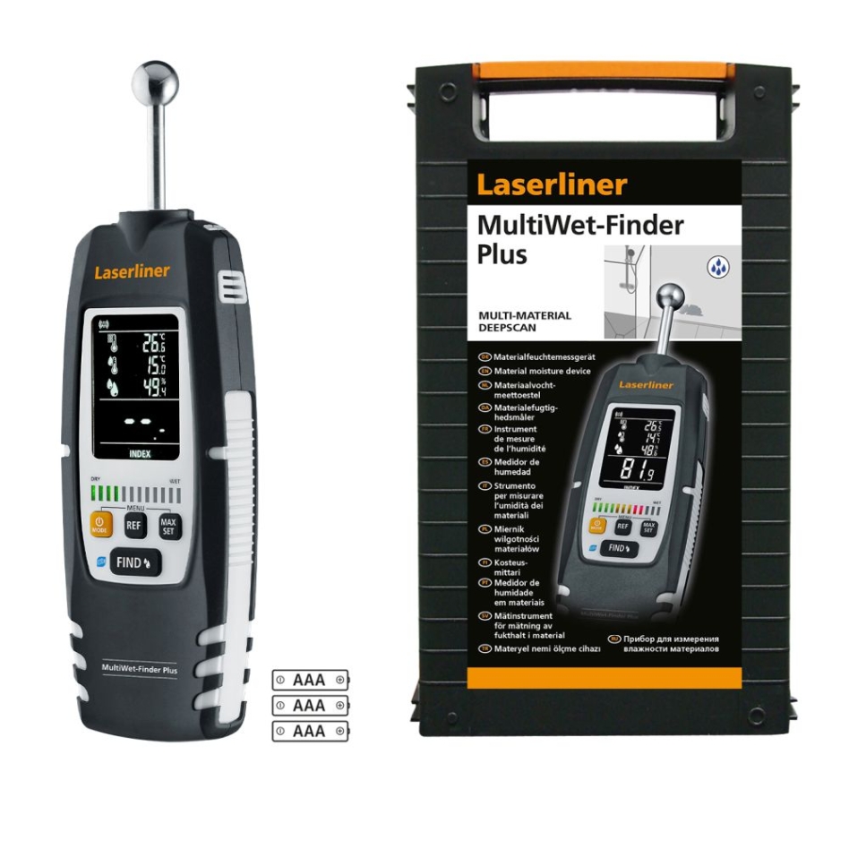 Laserliner 082.091A Miernik wilgotności materiału MultiWet-Finder Plus