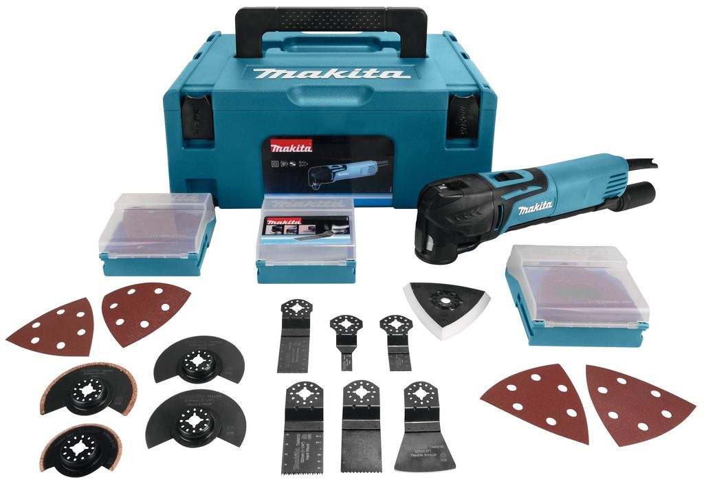 Makita TM3010CX2J Narzędzie wielofunkcyjne 320 W + zestaw akcesoriów