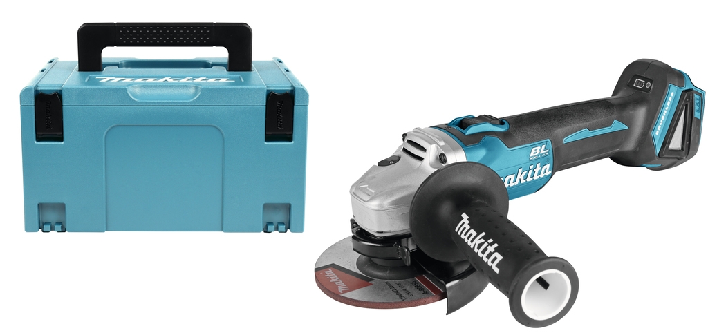 Makita DGA504ZJ Szlifierka kątowa 18V, 125 mm w walizce MAKPAC