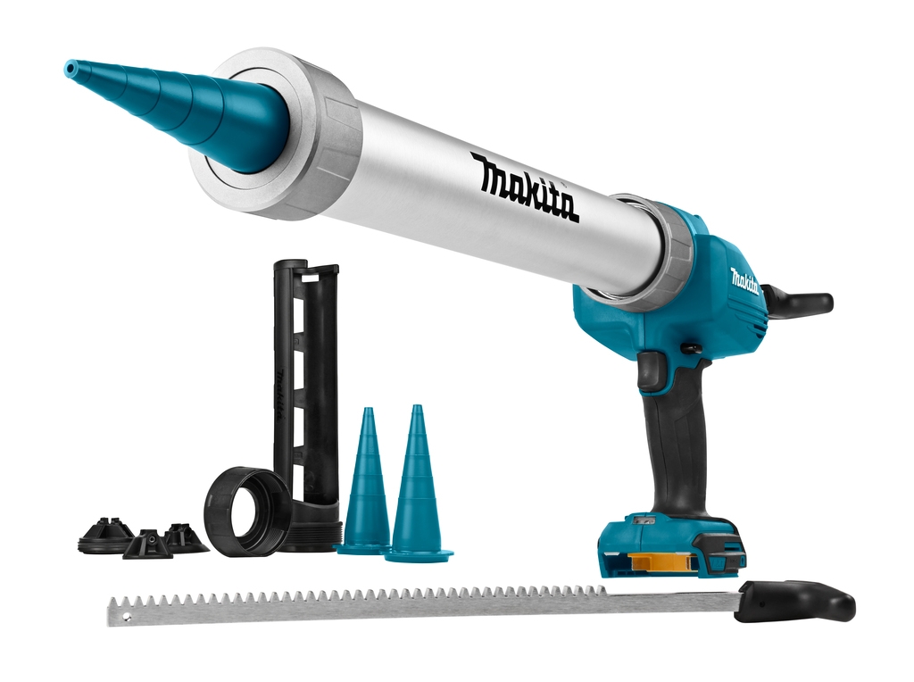 Makita DCG180ZXK 18 V akumulatorowy wyciskacz do kleju i silikonu z uchwytem na kartusze 300 i 600ml