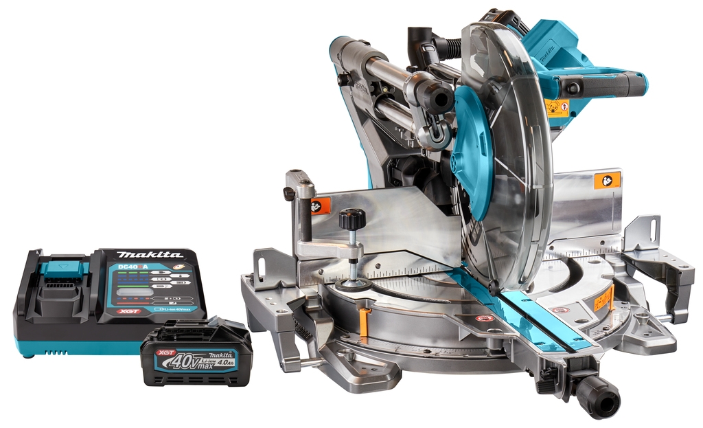 Makita LS003GM102 Akumulatorowa piła ukośnica 305 mm z nadajnikiem AWS 40V Max 4.0Ah Li-Ion