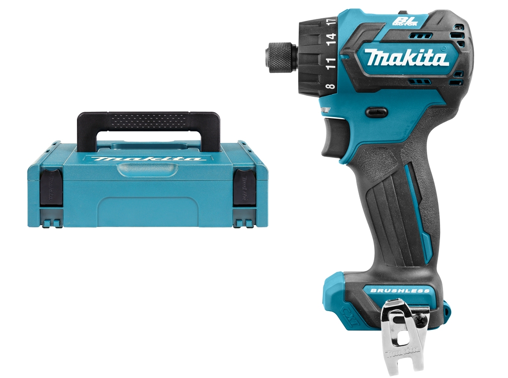 Makita DF032DZJ Wiertarko-wkrętarka bezszczotkowa 10,8 V bez akumulatora i ładowarki w obudowie Makpac