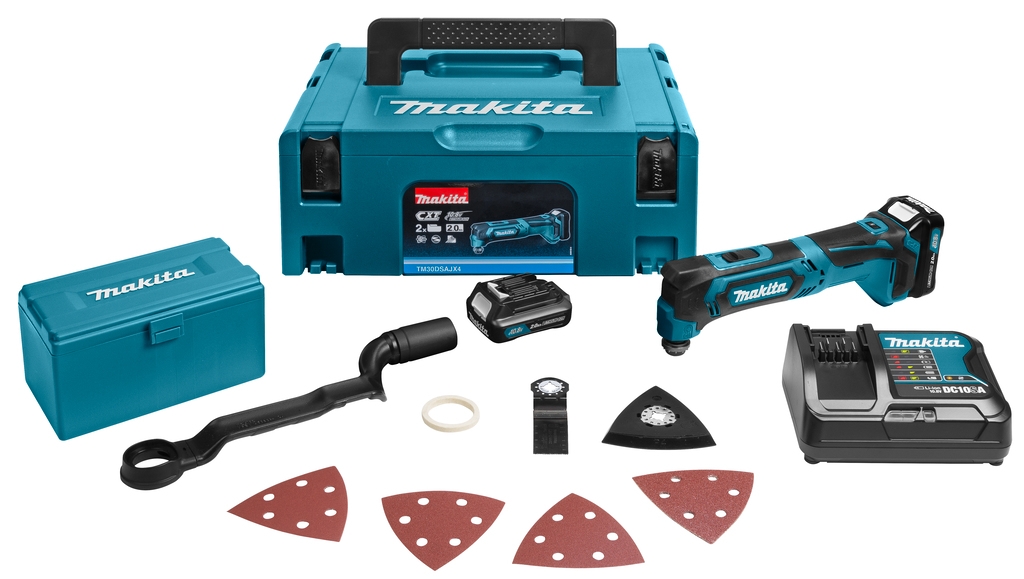 Makita TM30DSAJX4 Narzędzie wielofunkcyjne 10.8V 2.0Ah Li-Ion + 5 lat gwarancji sprzedawcy!