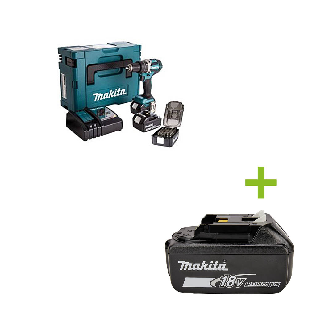 Makita DDF484RTJ Akumulatorowa wiertarko-wkrętarka 18 V 5,0 AH Li-ion