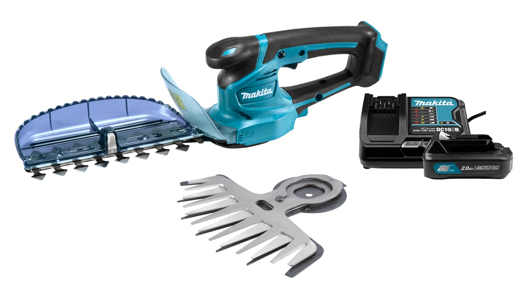 Makita UH201DWAX Akumulatorowy trymer 12 Volt 1 x 2,0 AH Li-ion + komplet ostrzy do cięcia trawy