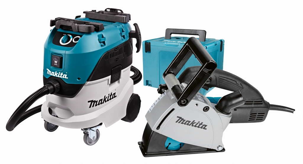 Makita DK0093J Zestaw TNO - piła szczelinowa SG1251 + odkurzacz VC4210L