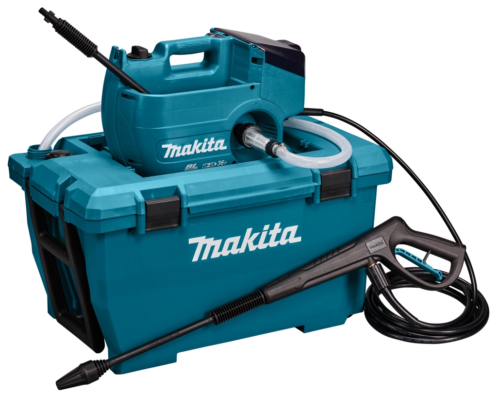 Makita DHW080ZK 2 x 18 V Myjka wysokociśnieniowa bez akumulatorów i ładowarki w walizce