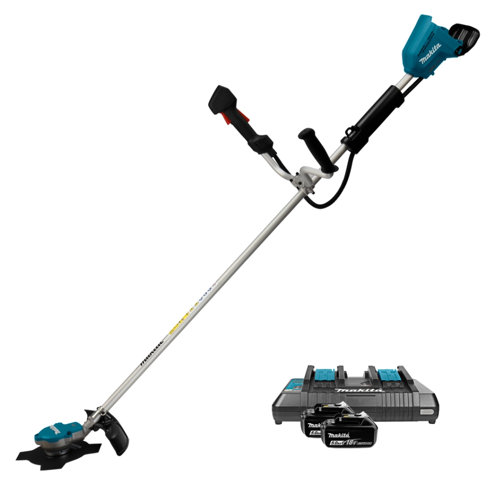 Makita DUR368APT2 Trymer akumulatorowy U-Grip 2 x 18 V 5,0 Ah Li-ion