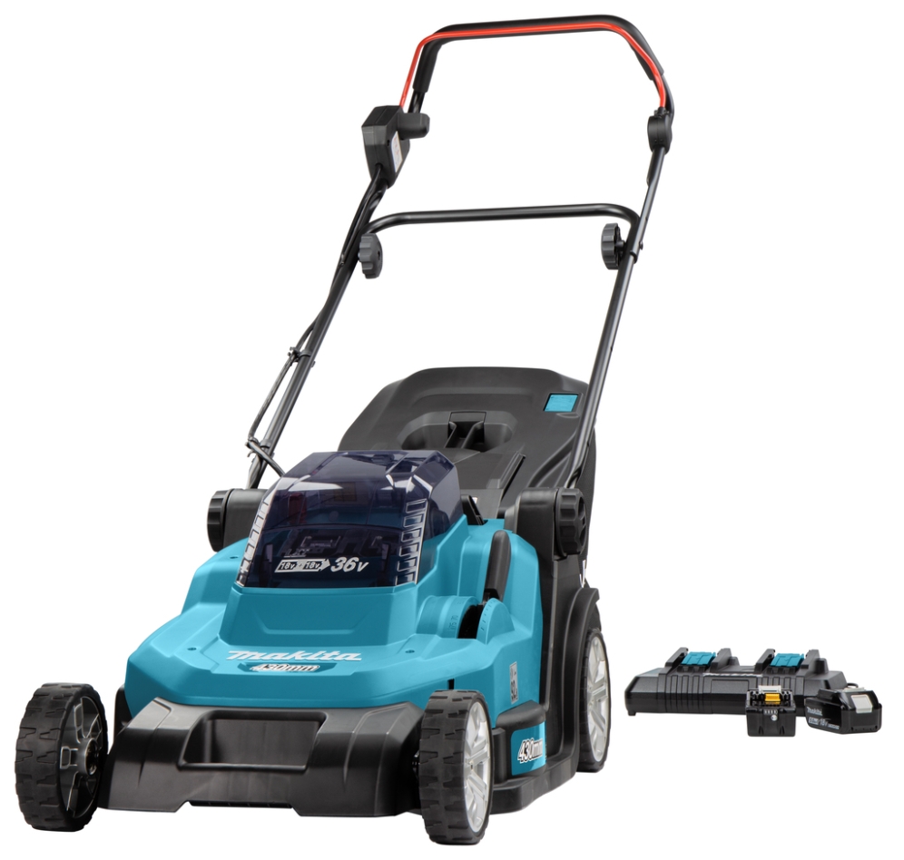 Makita DLM432PT2 Kosiarka akumulatorowa LXT 2x18 V 43 cm 2x 5,0 Ah