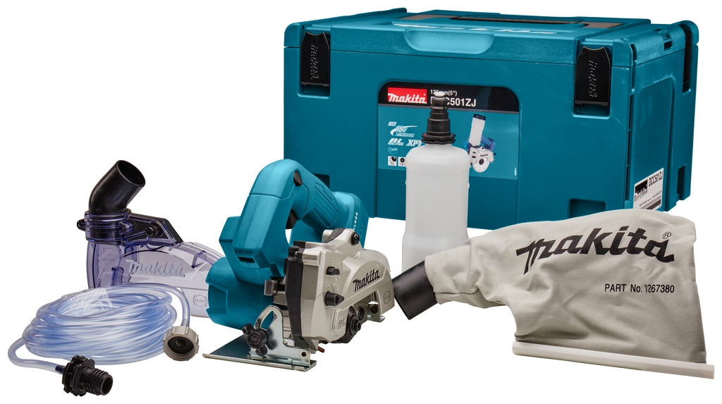 Makita DCC500ZJX6 18 V Przecinarka diamentowa do cięcia na sucho 125 mm bez akumulatora i ładowarki