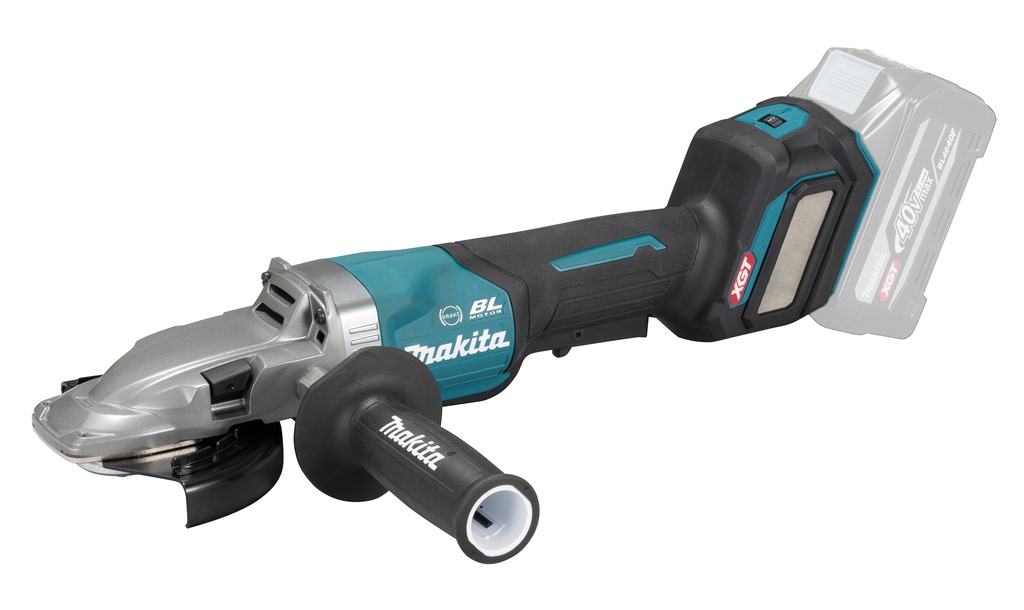 Makita GA056GZ XGT 40 V Max Accu Szlifierka kątowa płaska 125 mm z wyłącznikiem bezpieczeństwa bez akumulator&oacute;w i ładowarki w pudełku