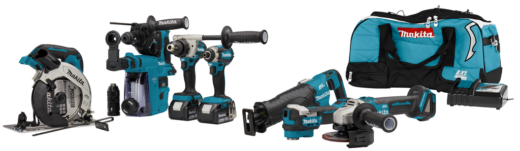 Makita DLX7031TX1  Zestaw DDF492|DTD153|DHR243|DGA504|DHS660|DJR187|DTM52 18 V 5,0 Ah