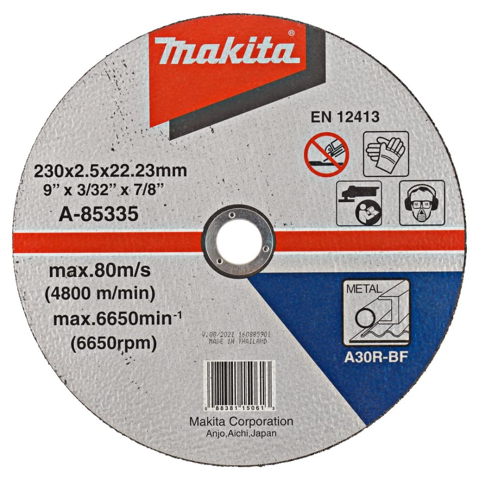 Makita Akcesoria A-85335 Tarcza do cięcia metalu 230 x 22,2 mm 1 szt.
