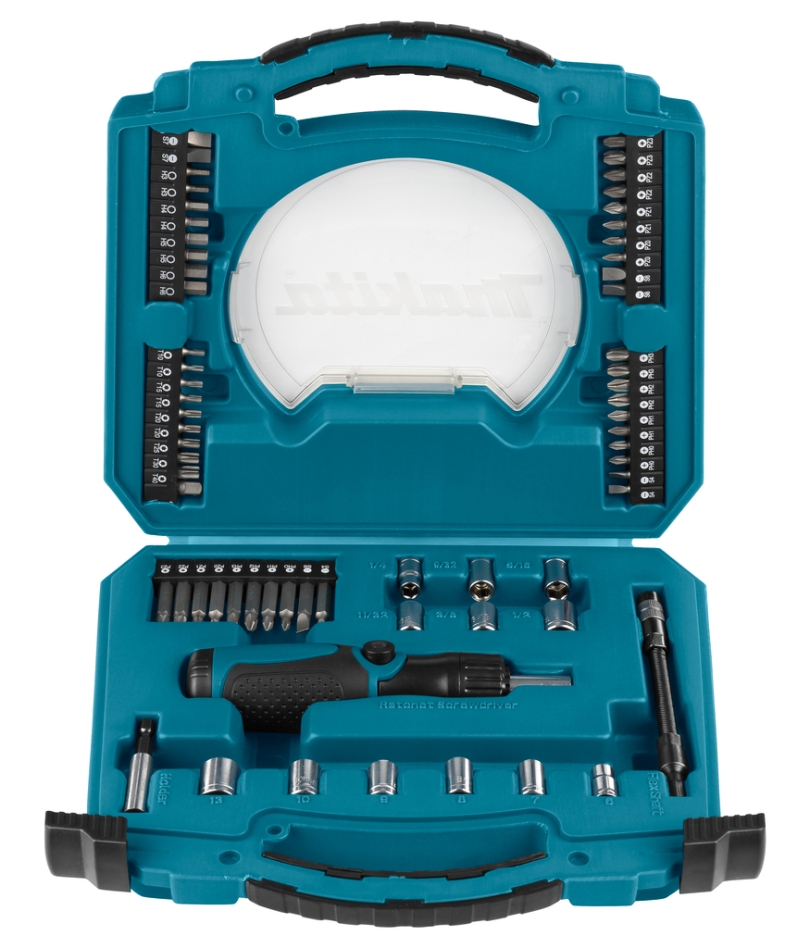 Makita Akcesoria D-42020 Zestaw bitów z grzechotką/śrubokrętem 65-częściowy