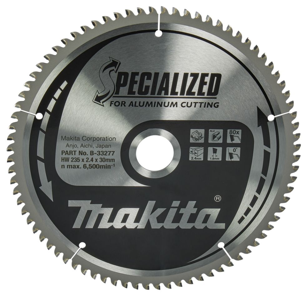 Makita Akcesoria B-33277 Tarcza HM Spec. Aluminium 235 x 30 x 80T