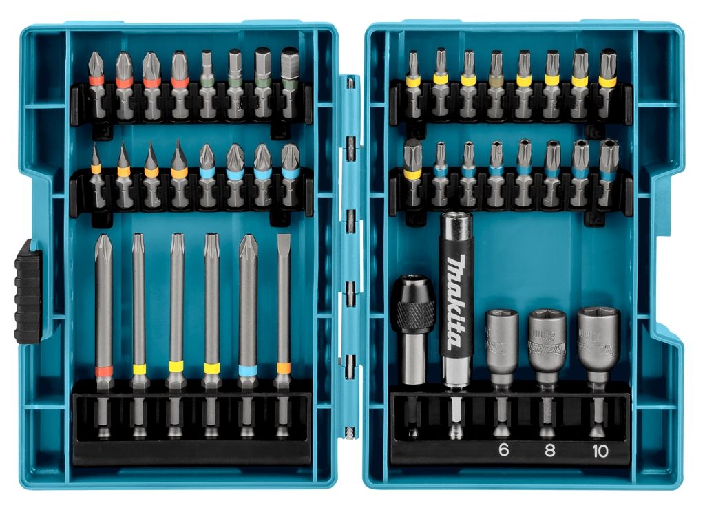 Makita Akcesoria B-55697 43-częściowy zestaw bitów w skrzynce Makpac