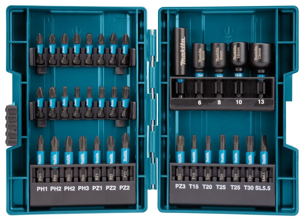 Makita Akcesoria B-66880 Zestaw wkrętaków udarowych 35 szt X Impact Czarny