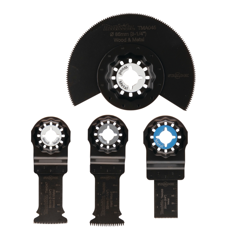 Makita Akcesoria B-67480 Zestaw do wykańczania wnętrz 4 piły