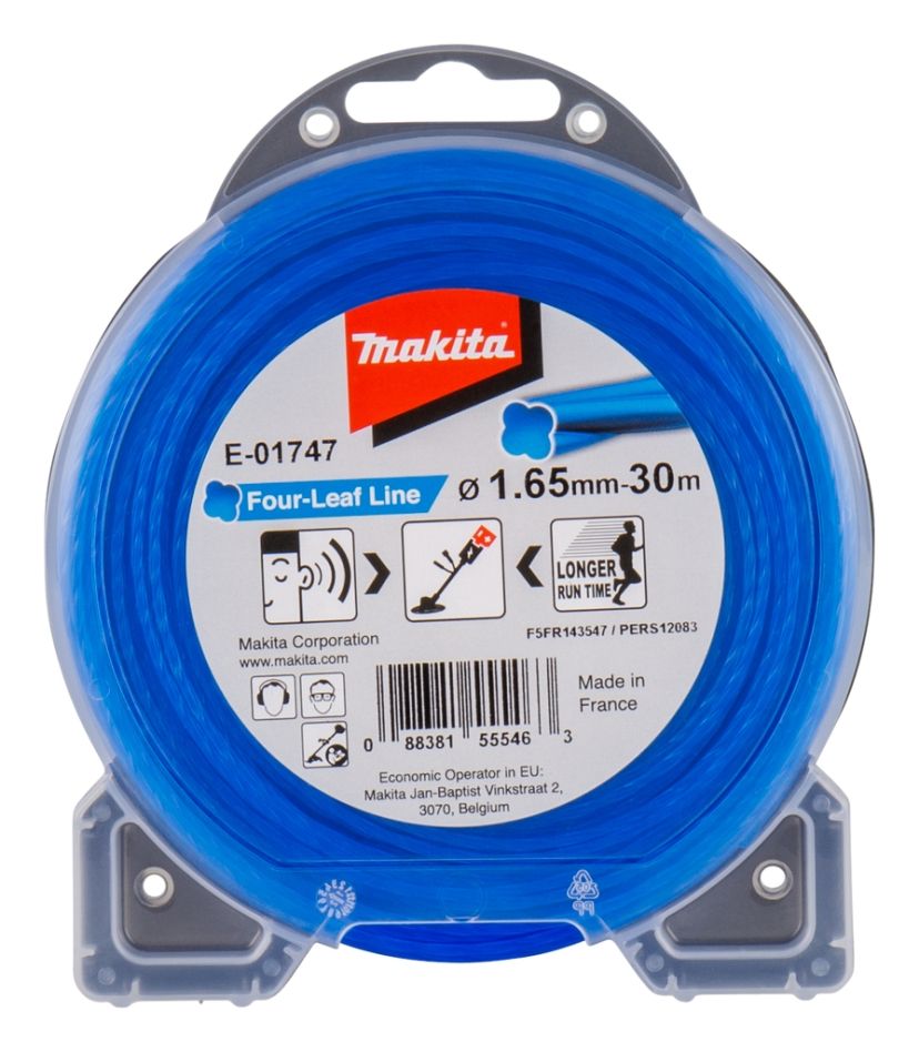 Makita Akcesoria E-01747 Żyłka tnąca 1,65mm "koniczyna" 30m do kos podkaszarek wykaszarek