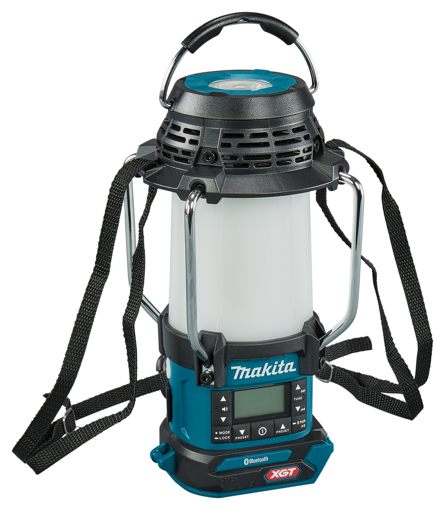 Makita MR010GZ Lampa kempingowa LED XGT 40V Max z radiem i Bluetooth, bez akumulatorów i ładowarki
