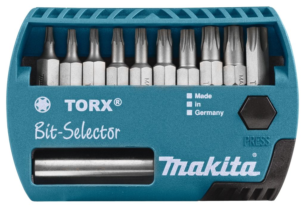 Makita Akcesoria P-53768 Zestaw końcówek śrubowych 11 szt "TORX"
