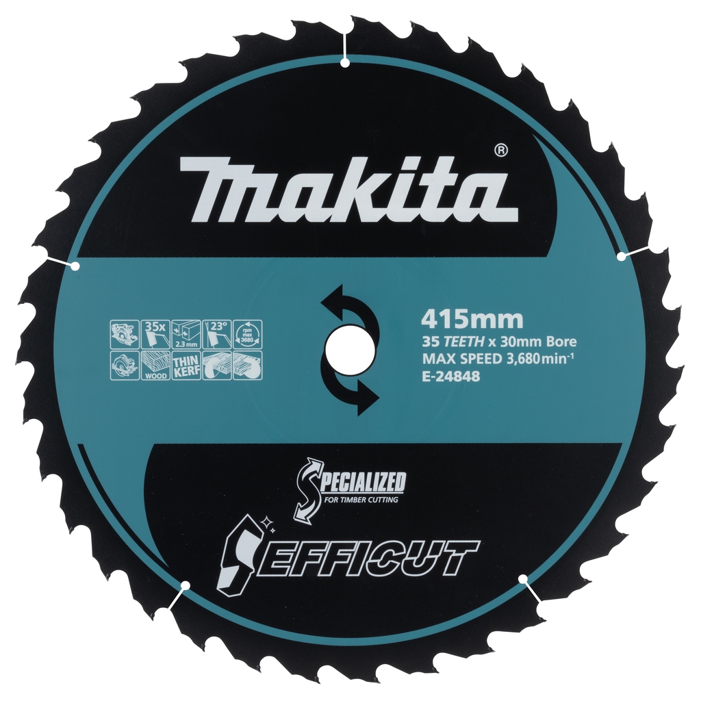 Makita Akcesoria E-24848 Piła tarczowa do drewna Efficut 415x30x2,3 35T 23g