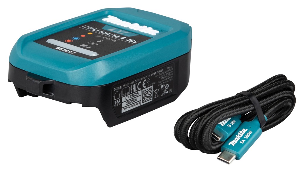 Makita Akcesoria 1916D9-8 Ładowarka LXT DC18SJ USB-C z kablem USB-C PD