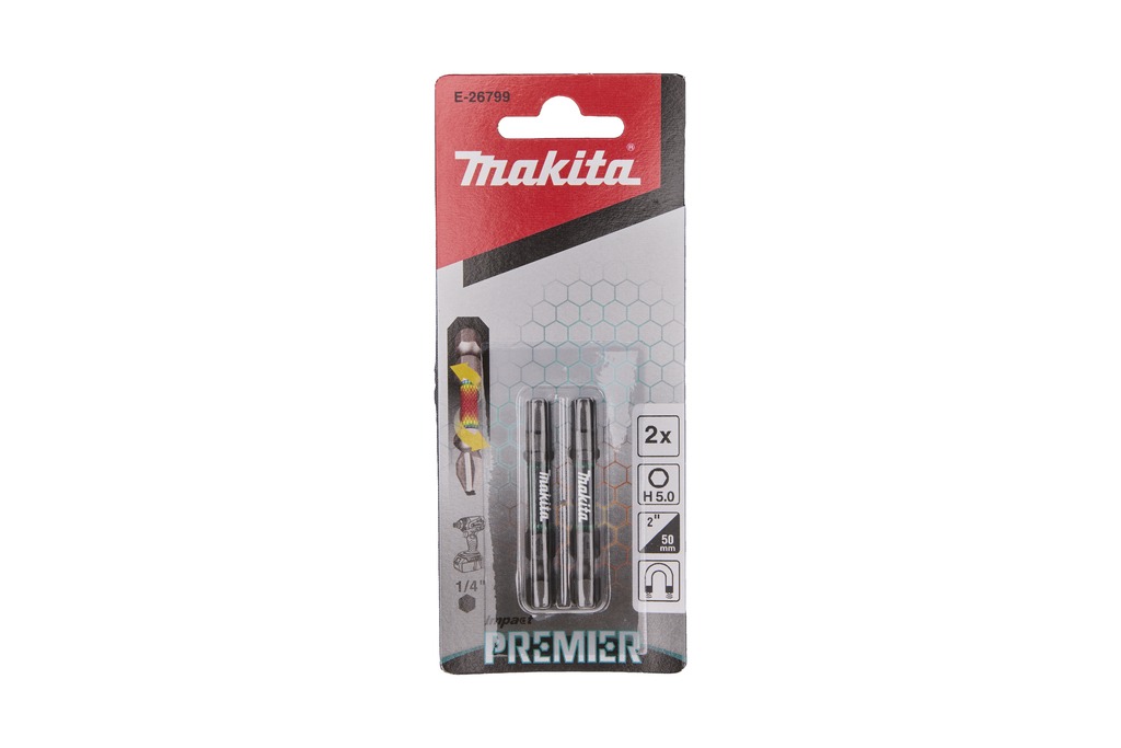 Makita Akcesoria E-26799 Wkrętak udarowy Premier H5x50mm 2 szt.