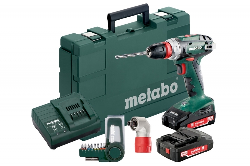 Metabo 602217870 BS18 Quick akumulatorowa wiertarko-wkrętarka 18V zestaw w metaboxie