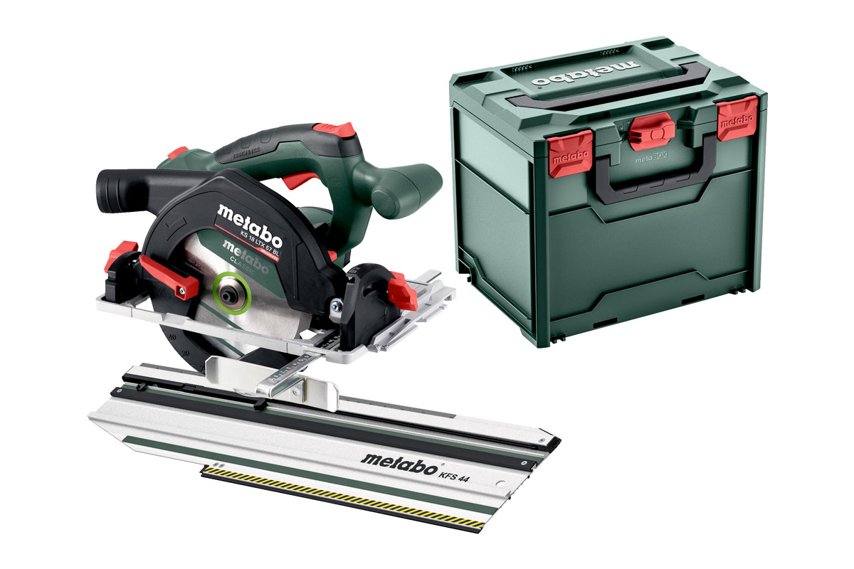 Metabo 691223000 KS 18 LTX 57 BL akumulatorowa pilarka tarczowa 18V bez akumulatorów i ładowarki + szyna tnąca KFS 44