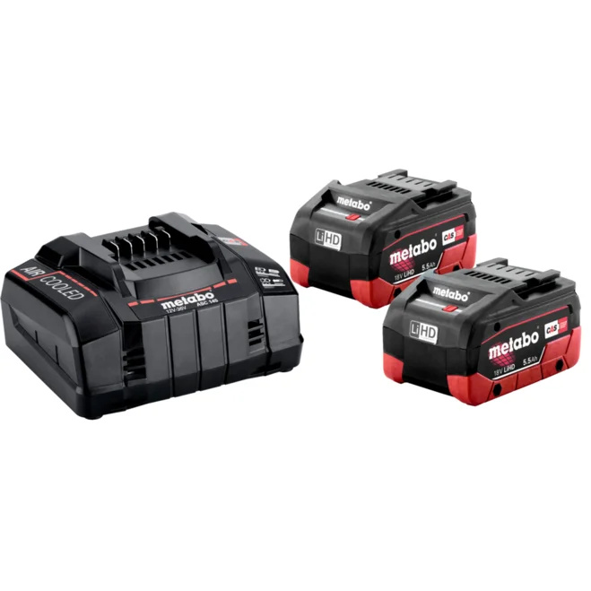 Metabo Akcesoria 685122000 Akumulator 2 x 18V LiHD 5.5Ah + 1 x ładowarka ASC 145