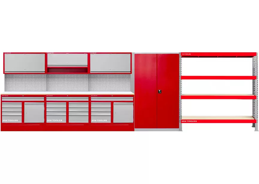 Metal Works 856001048 PRACO3559KS Meble warsztatowe 6.4M z szafką i regałem