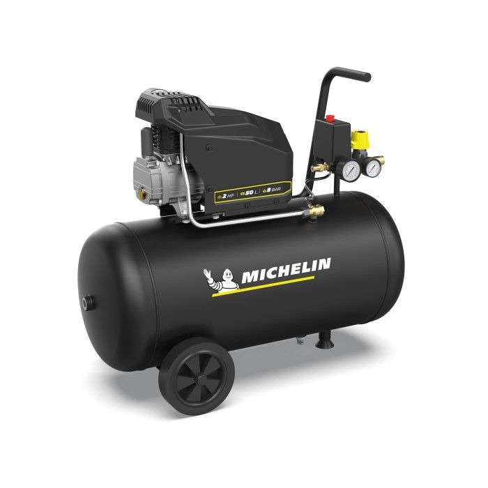 Michelin RHDC404MLL534 MX POP AIR 50-2 L Mobilny kompresor smarowany olejem 230V 2hp 8 bar 50L
