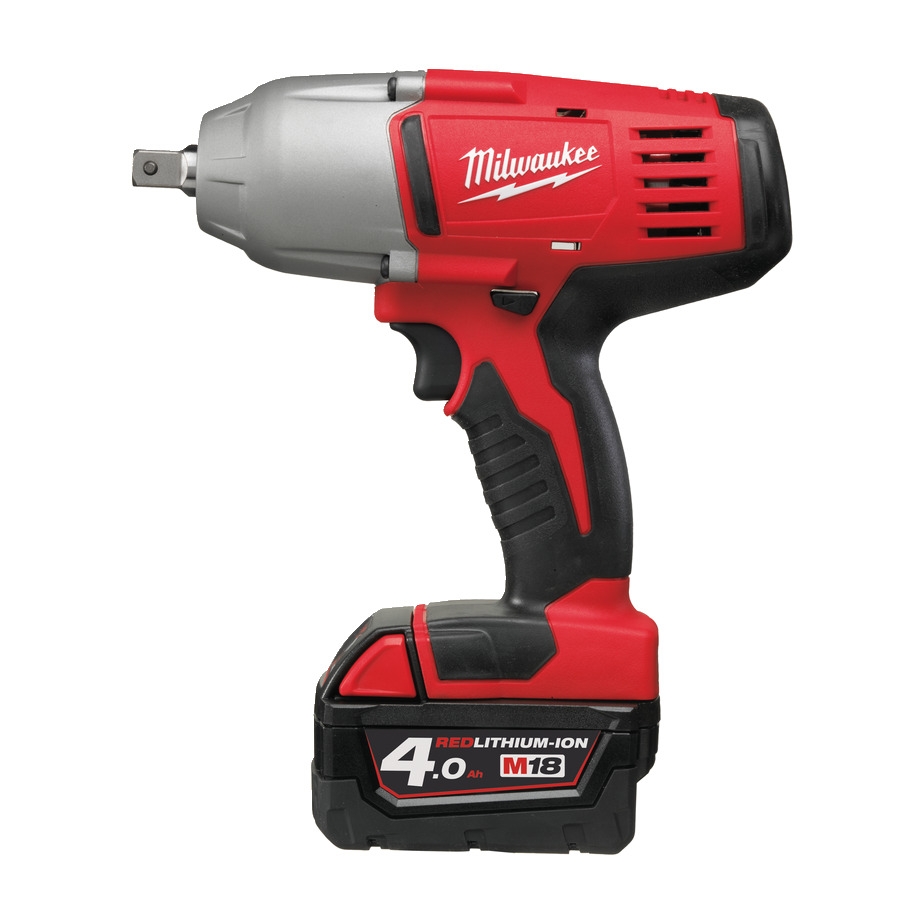 Milwaukee 4933441260 HD18 HIW-402C M18 HEAVY DUTY Klucz udarowy 1/2˝ + 2 akumulatory 4.0 Ah + ładowarka + walizka