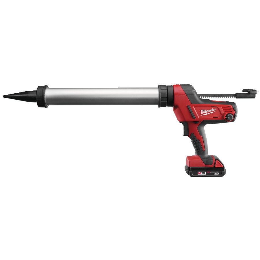Milwaukee 4933441305 C18 PCG/600A-201B M18 HEAVY DUTY Pistolet do klejenia z tubą aluminiową 600 ml + akumulator M18 B2 + ładowarka M12-18 C + torba