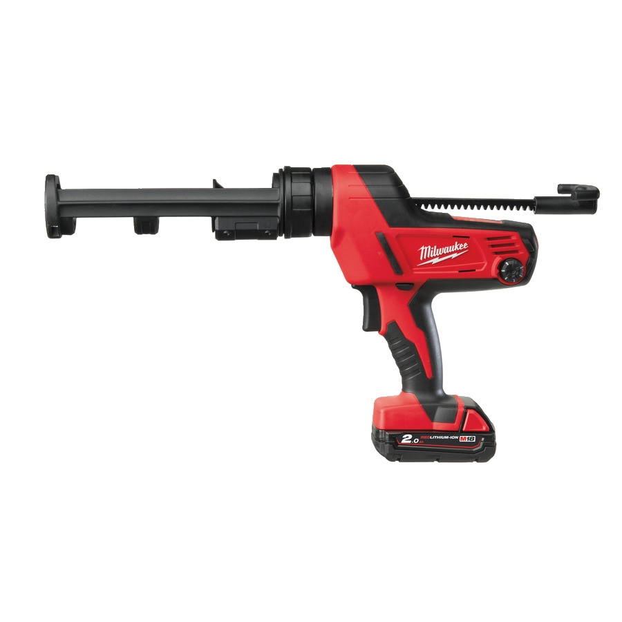 Milwaukee 4933441310 C18 PCG/310C-201B M18 HEAVY DUTY Pistolet do klejenia z pojemnikiem 310ml 18V + akumulator M18 B2 + ładowarka M12-18 C + torba