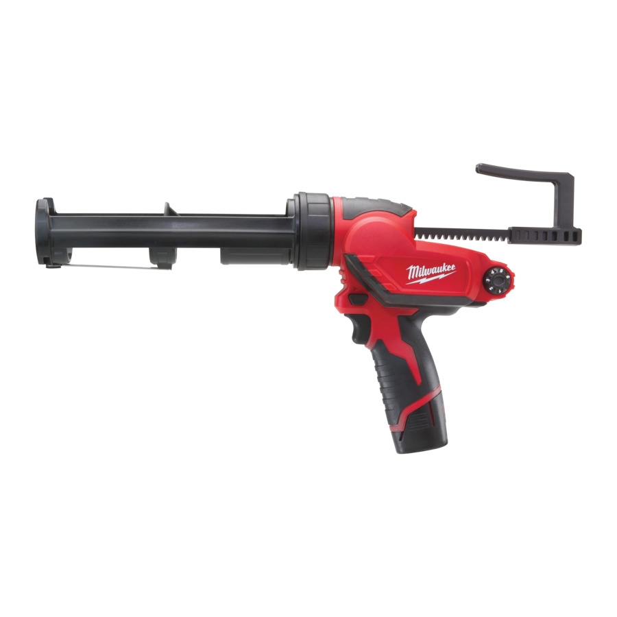 Milwaukee 4933441655 M12 PCG/310C-201B M12 Subkompaktowy pistolet do klejenia z tubą 310 ml + akumulator M18 B2 + ładowarka C12 C + torba