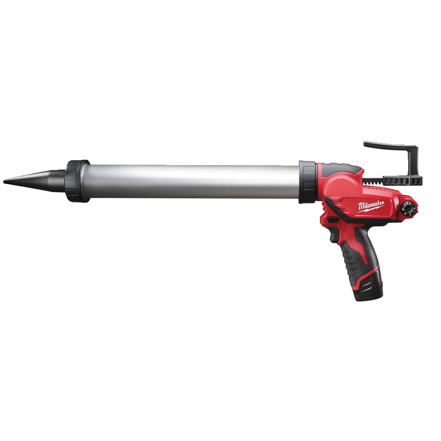 Milwaukee 4933441670 M12 PCG/600A-201B M12 Subkompaktowy pistolet do klejenia z tubą aluminiową 600 ml + akumulator M18 B2 + ładowarka M12-18 C + torba